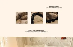 Detail view of plush rabbit velvet blanket featuring cozy pom-pom lace trim and soft texture.