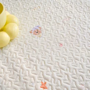 Cotton double gauze quilted bed cover french vintage cream style soft breathable mattress protector