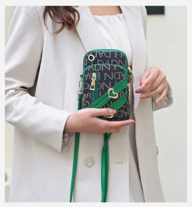 Women crossbody mobile phone bag mini vertical shoulder bag stylish mini pouch for daily use