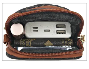 Compact vertical crossbody phone bag with ample storage capacity for your daily essentials.