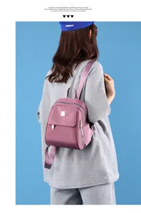Stylish nylon mini backpack for women casual fashion travel daypack product details view