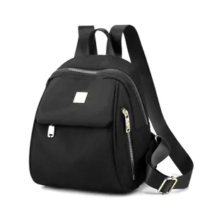 Women Fashion Nylon Canvas Mini Backpack Casual Travel Backpack Anti Theft Small Shoulder Bag School Bookbag Multi Pocket Rugged Daily Pack For Ladies Girls