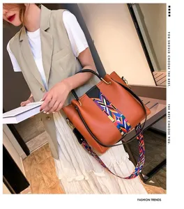 Dames schoudertas PU leer shopper emmertas stijlvolle gedetailleerde weergave