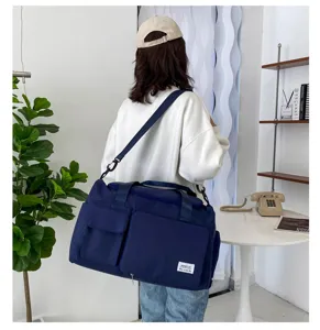 Bolso de viaje grande con dos bolsillos delanteros bolso de hombro y cruzado casual para mujer