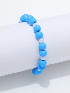 Kleurrijke kralen armband voor vrouwen en meisjes elastisch handgemaakte sieraden stijl