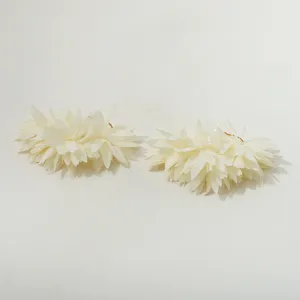 Chiffon bloem bloemblaadje oorbellen voor vrouwen vintage stijl elegante oorknopjes
