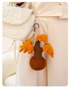 Grazioso portachiavi in peluche albero dei soldi ciondolo borsa morbido accessorio.