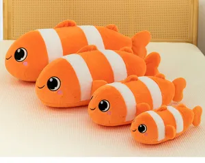Cute plush clownfish stuffed animal toy soft sleeping pillow home decor gifts