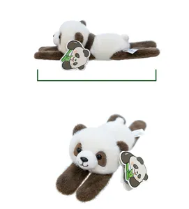 Cute plush panda slap bracelet and funny fridge magnet soft toy gift for best friends.