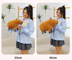 Süßes Wasserschwein Plüschtier 35cm 45cm Simulation Stofftier Puppe Heimdeko Geschenk.