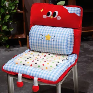 Cute cartoon apple cushion plush pillow seat pad for car office chair comfortable item