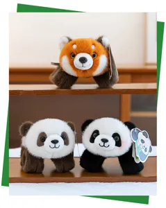 Cute cartoon animal panda plush slap bracelets wristbands soft toys creative gifts for bestie