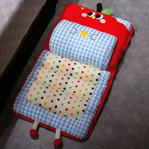 Cute cartoon apple cushion multi-functional fruit shape seat mat detail view for car and home use