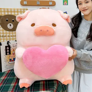 Simpatico Maialino Rosa Peluche Giocattolo Morbido Animale Di Peluche Con Cuore E Ali D'Angelo Regalo Di San Valentino Per Fidanzata