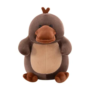Cute plush platypus toy soft stuffed animal doll pillow for kids and home decor gifts