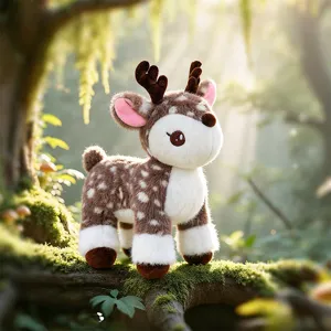 Simpatico peluche cervo sika simulazione cerbiatto animale imbottito morbida bambola regalo