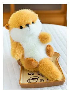 Adorable muneca de peluche animal de escritorio, juguete suave y tierno para decoracion.