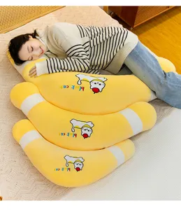 Long body pillow for sleeping, soft plush hugging pregnancy pillow for side sleepers and women.