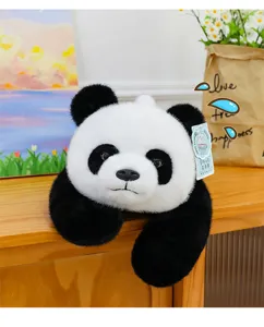 Lindo panda gigante de peluche cojín animal relleno suave muñeca tumbada para regalo de niña.