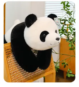Tierno peluche de panda gigante, diseño tumbado suave, cojín cómodo, regalo ideal chica.