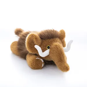 Cute mammoth plush toy bag pendant stuffed animal doll keychain cute desktop companion gift