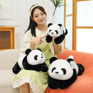 Lindo Panda Gigante Tumbadora Juguete de Peluche Suave Animal de Peluche Almohada Compañero de Sueño Sanador Suave Terciopelo de Visón Regalo de Niña