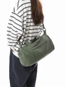 Dames canvas reistas grote capaciteit casual schouder tas voor buiten sport reizen handig