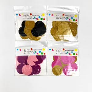 2M Paper Dot Garland Party Hanging Decorations Shiny Circle Banners Birthday Wedding Decor