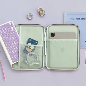 Borsa organizer portatile per tablet con scomparti multipli per iPad e accessori vari