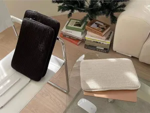 Kord Laptop-Hülle und Tablet-Tasche in Schwarz und Weiß, minimalistischer Ins-Stil Alltag.