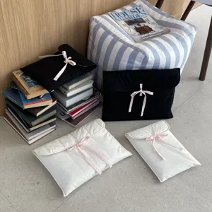 Koreanischer Ins-Stil Ballett-Core rosa Schleife gesteppte Laptoptasche tragbare iPad-Tasche