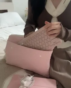 Rosa Herz Tablet Hülle weiche Laptop Tasche Ästhetische gepolsterte Tasche für 11 13 Zoll.