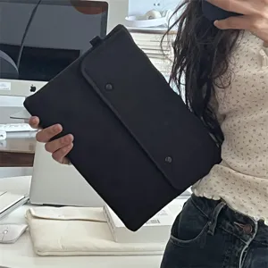 Schwarze Tablet Schutzhülle weiche Laptoptasche tragbare Aufbewahrung für ca. 11/13 Zoll Geräte.