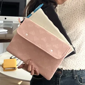 Süße Tablet Hülle mit Herz Muster weiche Laptoptasche 11 13 Zoll Schutzhülle Tasche