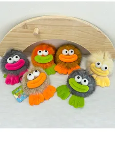 Lindo llavero de rana de peluche suave bolso colgante juguete mullido para regalo