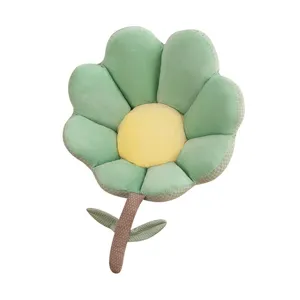 Cute flower shaped plush floor cushion cozy tatami seat pad for home and office decor