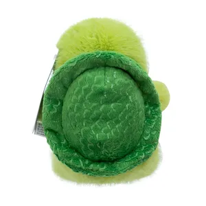 Linda tortuga de peluche verde, suave muñeco de animal de peluche para el hogar y la oficina.