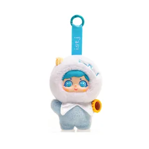 Cute MBTI 16 Personalities plush doll keychain, vinyl face cute bag charm pendant for women.