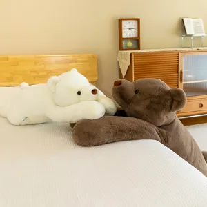 Suesse riesige Eisbaer und Braunbaer Plueschtiere, weiches Stofftier Kissen fuer Kindergeburtstag.