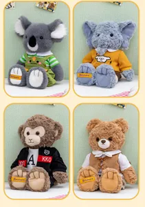 Plush doll set with interchangeable clothes animal toys cute koala bear sets new