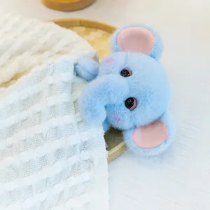 Süßes blaues Elefant Plüschtier weiche Kuscheltier Puppe niedlicher Baby Begleiter für Kinder