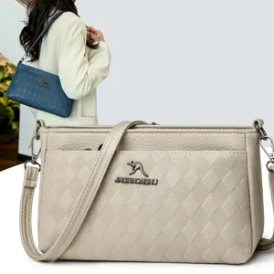 Women Quilted PU Leather Shoulder Bag Urban Minimalist Large Capacity Diamond Pattern Crossbody Bag Everyday Casual Messenger Bag
