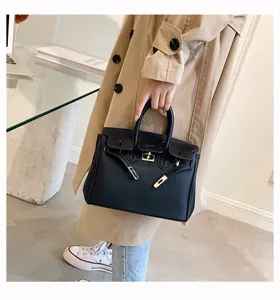 Elegante Damen Henkeltasche Luxus Designer Leder Schulter Umhaengetasche Modisch Schick
