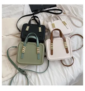 Small crossbody bag set, stylish pu leather top handle shoulder bags for women daily fashion use.