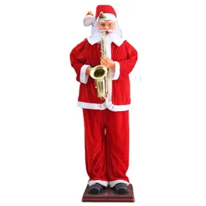 Décoration de père Noël électrique au saxophone pour fête de Noël décoration intérieure ornement