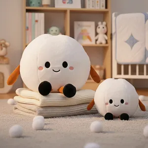 Peluche Suave y Creativo de Tenis de Mesa Lindo Muñeco de Bola Almohada para el Hogar Juguete de Animal de Peluche Regalo para Niñas