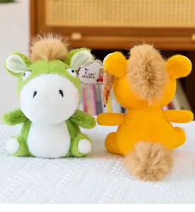 Cute Q-version colorful auspicious horse plush toy healing doll birthday gift for friends