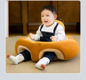Infant baby learning sitting support sofa plush chair infant safety spine protecting seat