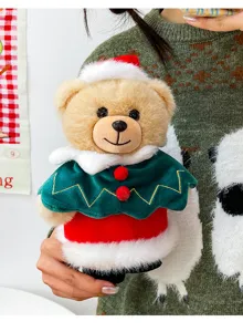 Christmas teddy bear plush toy cute stuffed animal doll holiday festive gift for friends kids