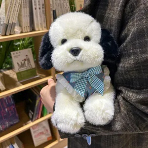 Mignon chiot peluche avec robe à fleurs poupée en peluche douce beau cadeau pour enfants